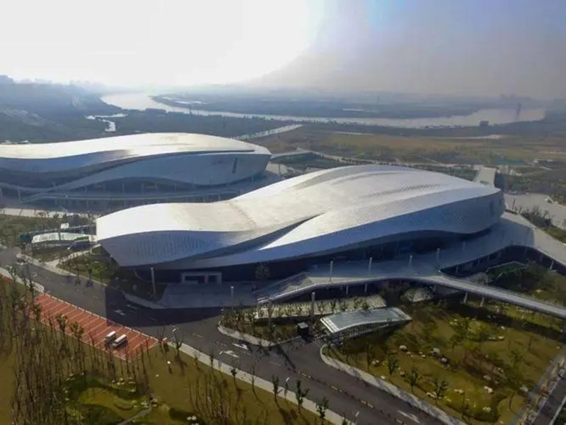 寧波奧體中心-巖棉、無(wú)機(jī)纖維噴涂